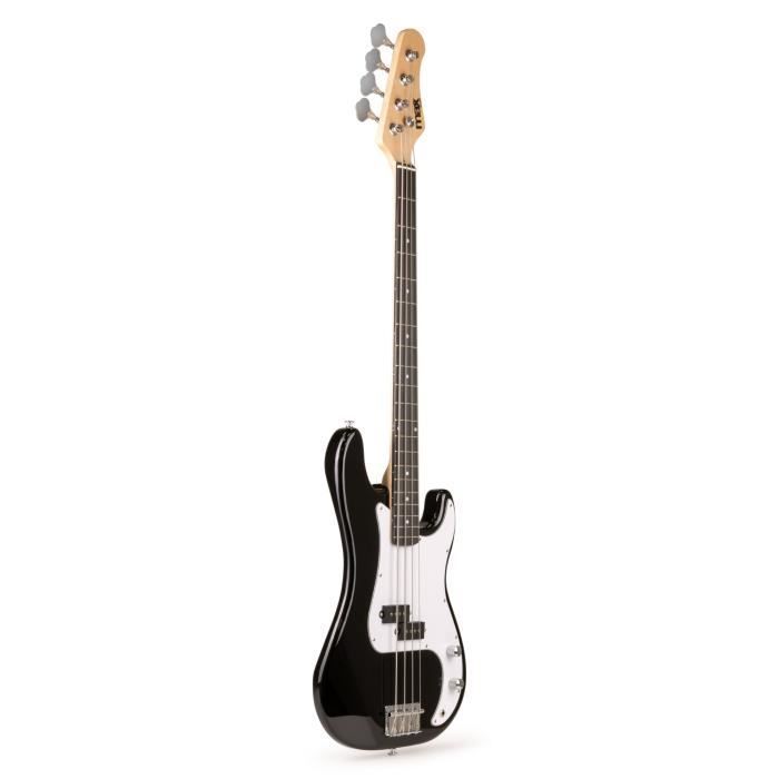 Kit completo de baixo elétrico MAX - Amplificador de 40 watts - Preto