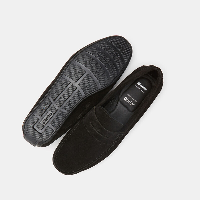 BATA herenloafers van suède