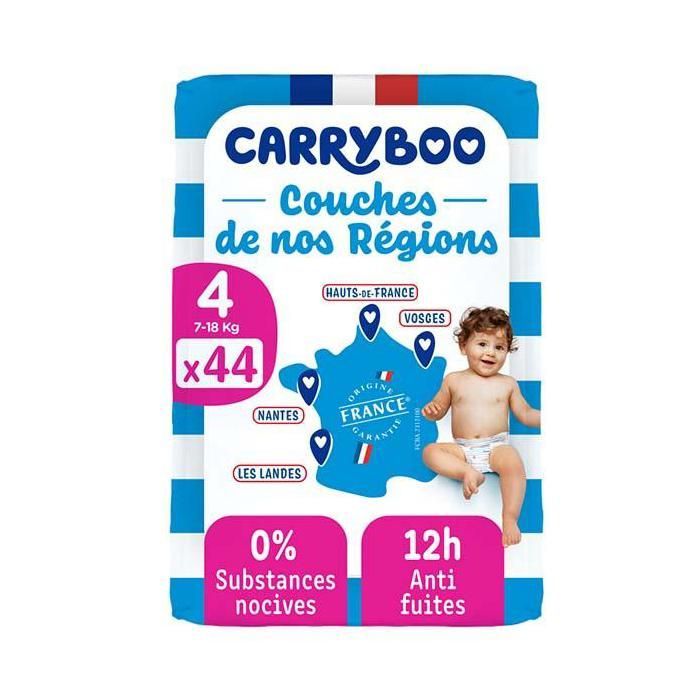 Fraldas Carryboo da nossa região, tamanho 4 (7-18kg)