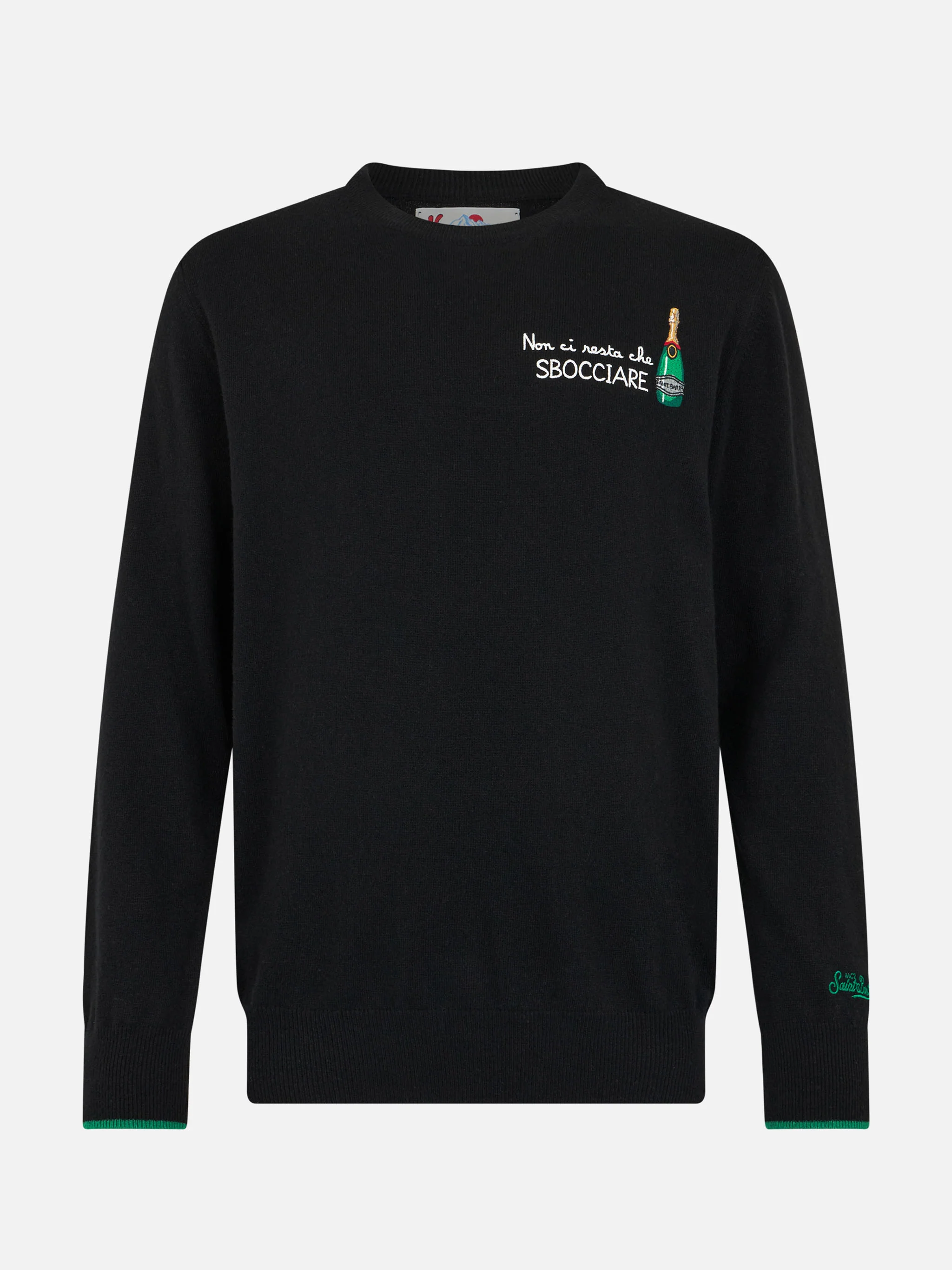 Man Black Sweater Heron with 