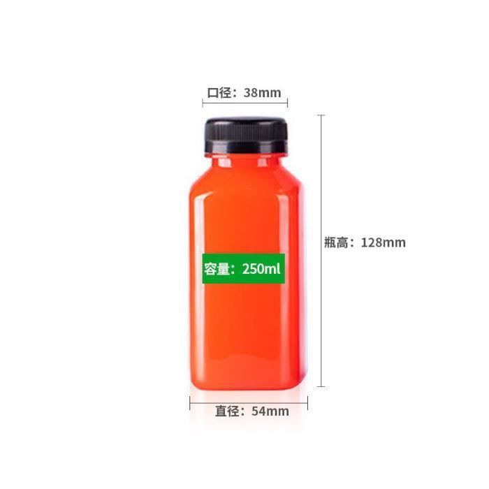 Bouteilles Plastiques - Non spécifié - 250ml - Anti-Fuite - Entonnoir Inclus - 12PCS