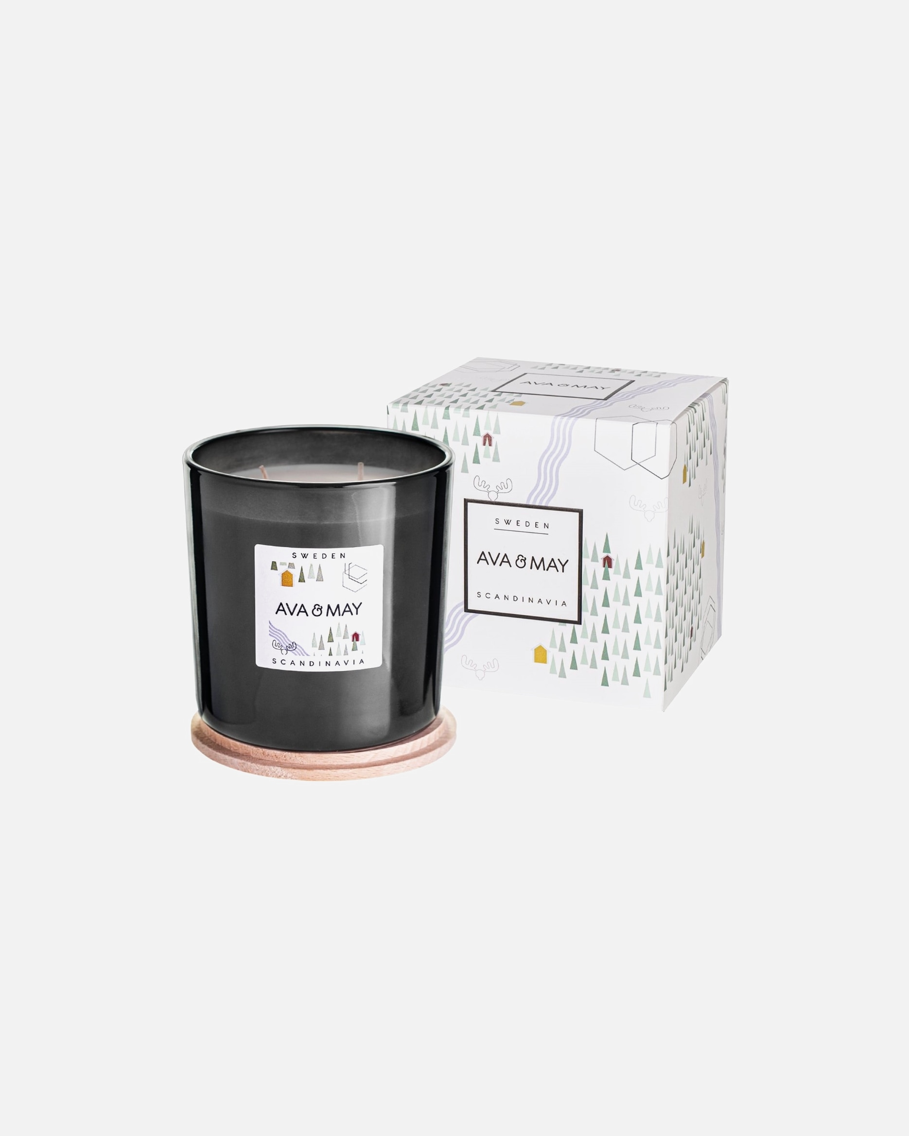 AVA & MAY Maxi bougie parfumée Suède