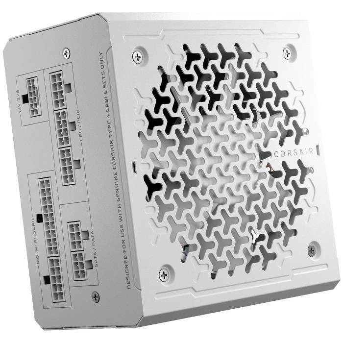 PC-voeding - CORSAIR - CP-9020292-EU - RM750e Wit - 750 W - ATX 3.1 - Cybenetics GOLD