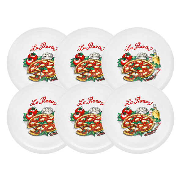 Pizzateller Napoli, 30 cm, Set 6er