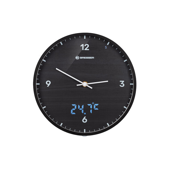 MyTime LEDsec väggklocka, svart