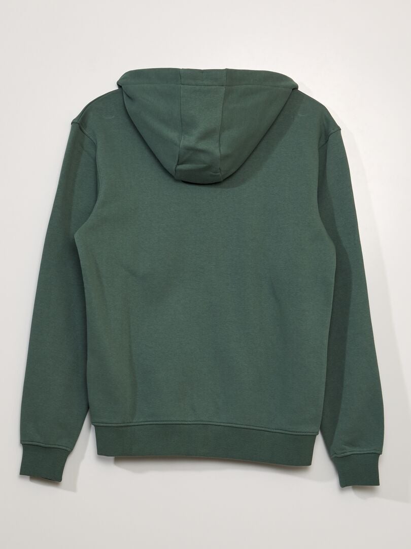 Sudadera con capucha de felpa - VERDE