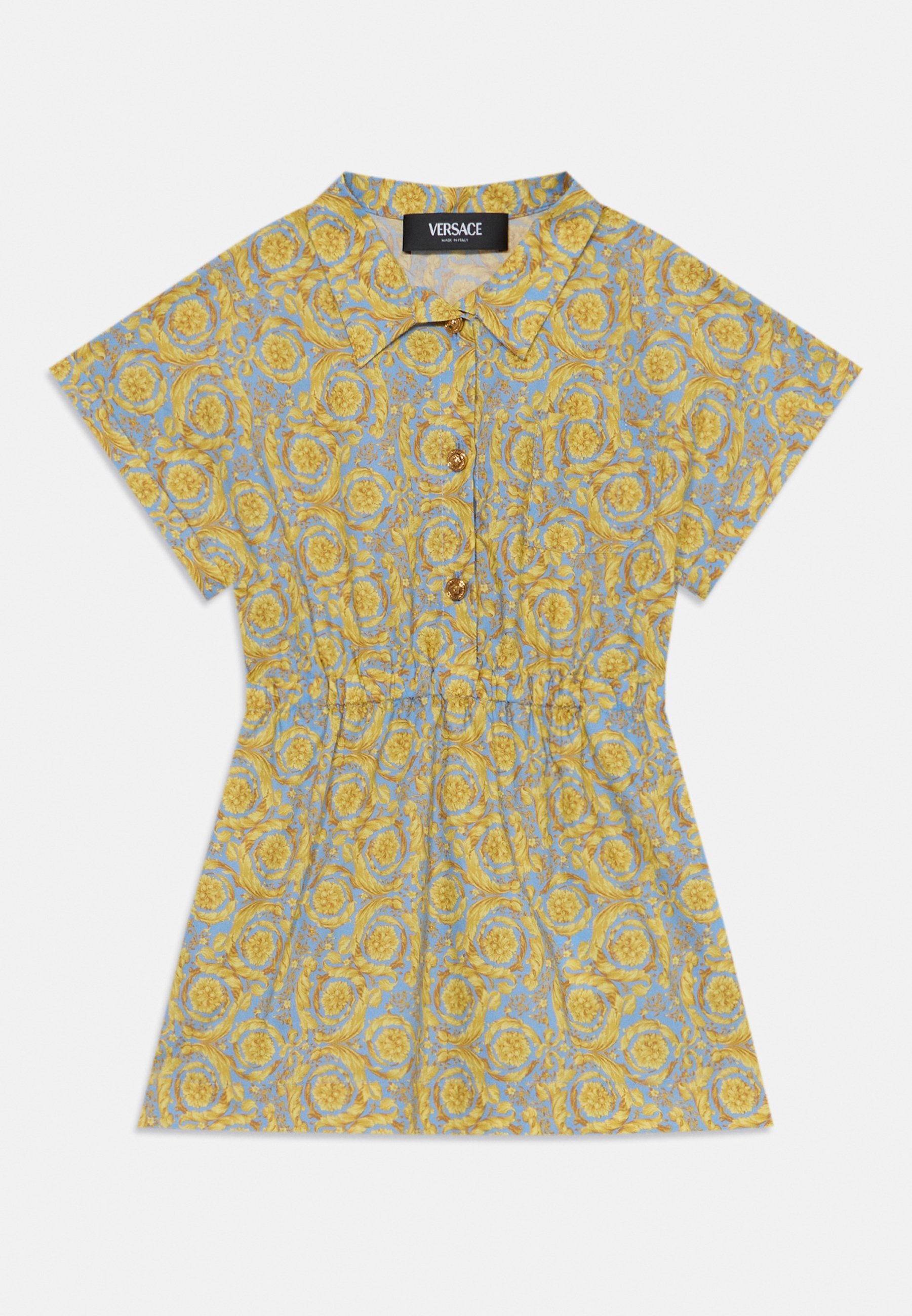 Robe Versace BAROCCO ALLOVER ENFANTS - Robe-chemise - bleu poudré/doré