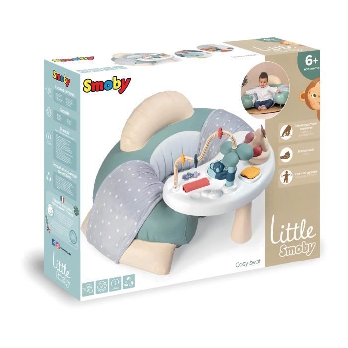 Seggiolino auto Little Smoby Cosy Seat - Verde - Con vassoio attività - Dai 6 mesi