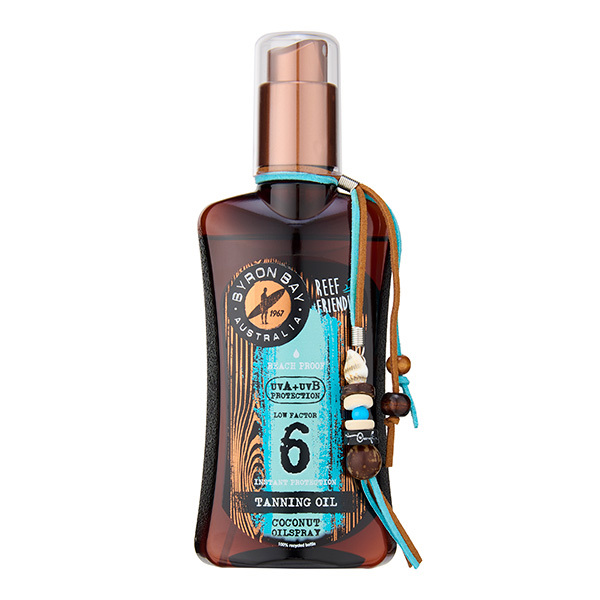 Byron Bay Australia kókuszos szoláriumolaj SPF 6, 200ml