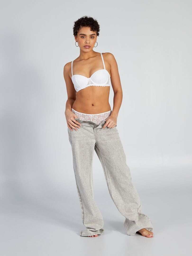 Sutiã bandeau acolchoado - BRANCO