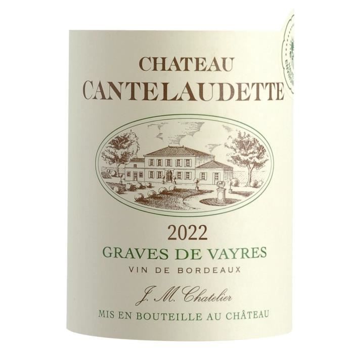 Château Cantelaudette Tradition 2022 Graves de Vayres - Vino blanco de Burdeos