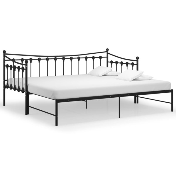 Rama sofy Czarny  Metal vidaXL