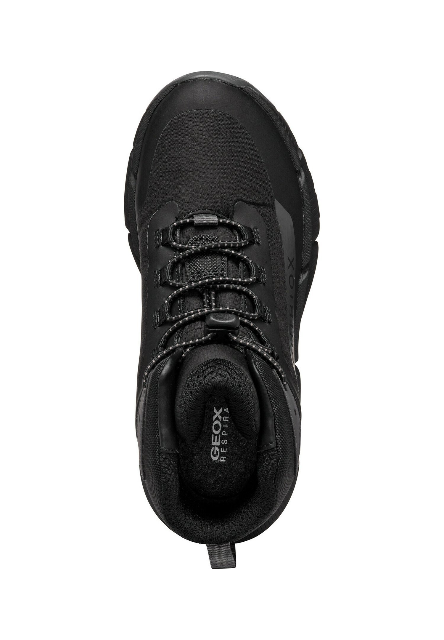 Geox J FLEXYPER PLUS - Baskets montantes - noir gris foncé