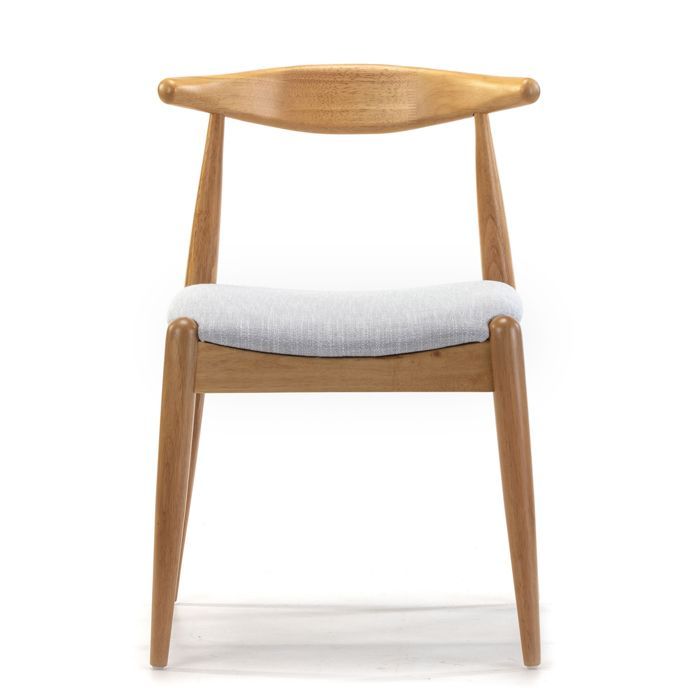 Pack 2 chaises Corzo, Couleur Chêne, Bois Massif, 52,5 cm x 50 cm x 74.5 cm
