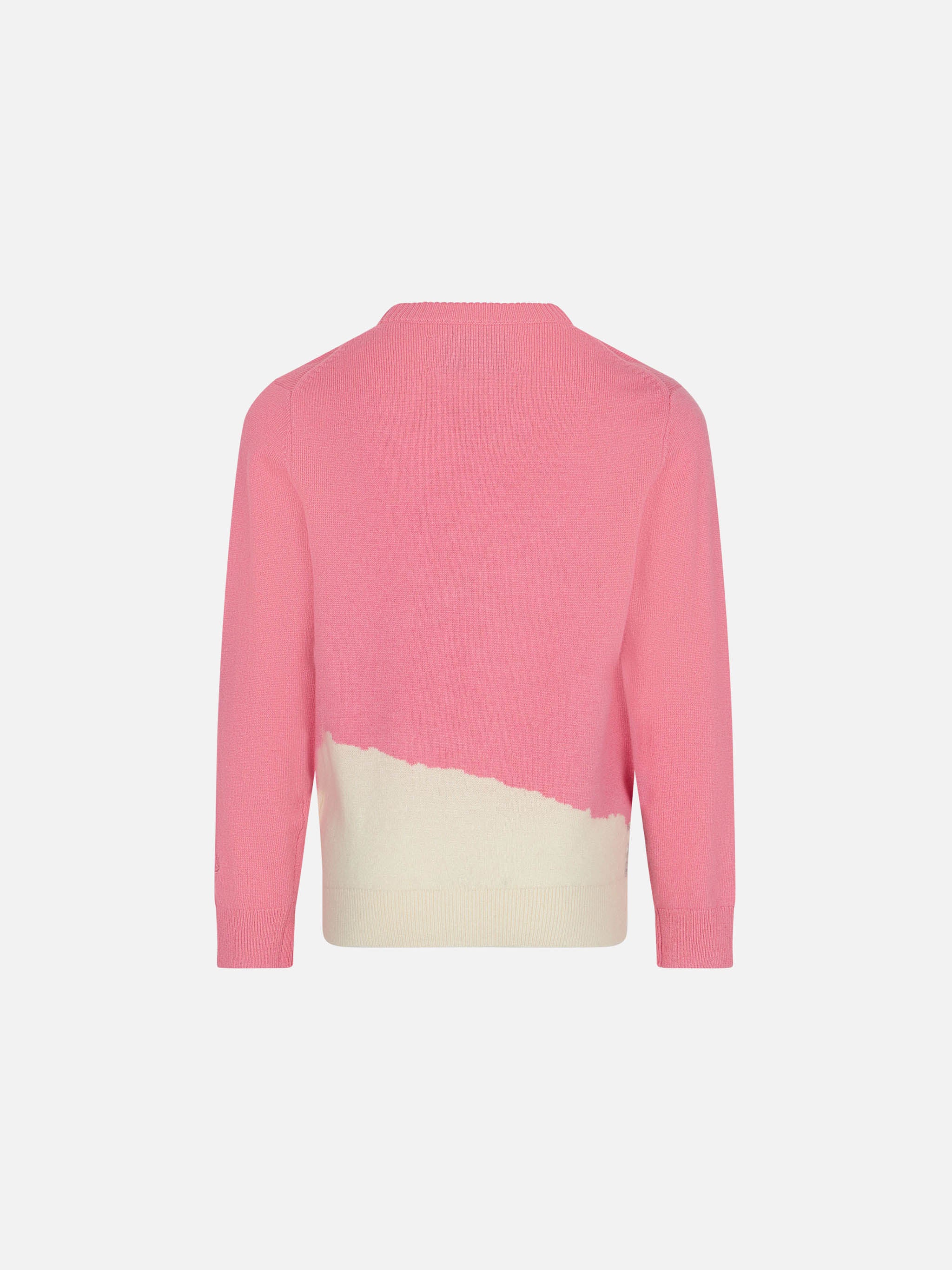 Trui met ronde hals voor meisjes met liefdesprint.