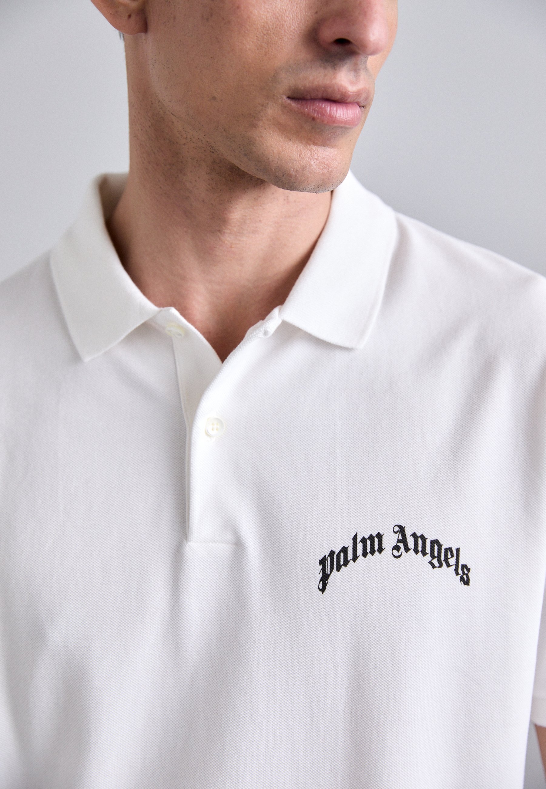 Polo Palm Angels - blanc cassé