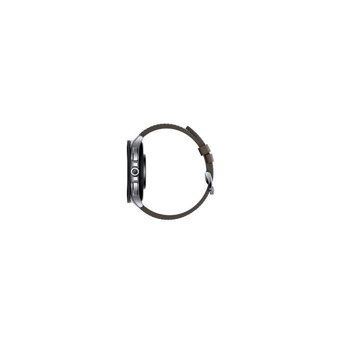 Xiaomi Mi Watch 2 Pro Silver Smartwatch with Brown Leather Strap FD
