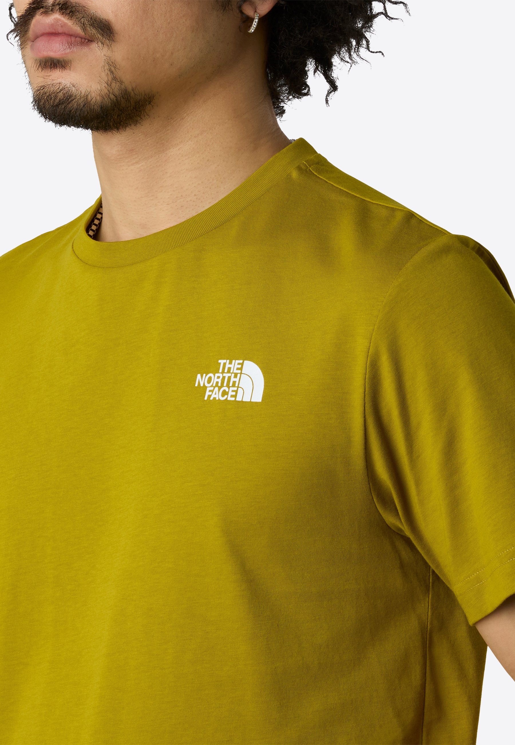 The North Face M SS BOX NSE TEE - T-shirt met print - diep dijon bosgroen