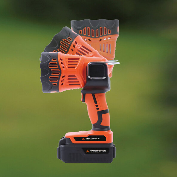 Battery-powered LED garden lamp, 20 V, including battery and charger