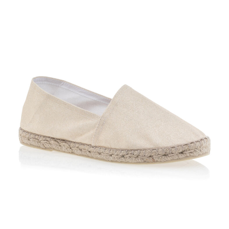 Beige espadriller med tausåle til dame