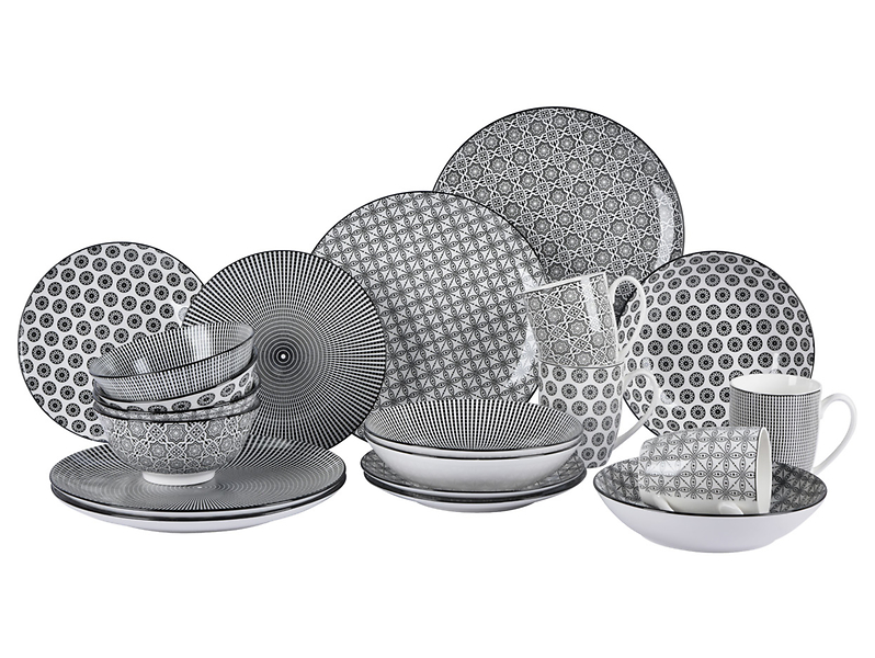 Komplet obiadowy porcelanowy Shiva 20 el.