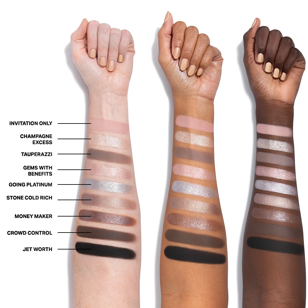 Paletă de farduri de pleoape Artistry 9 Pan Going Platinum - Morphe
