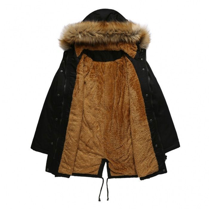 Femme Veste Tempérament Chic Doudoune Blousons Fermeture Éclair Manteau À Capuche Court Élégante Collier Col De Fourrure Hiver Cha