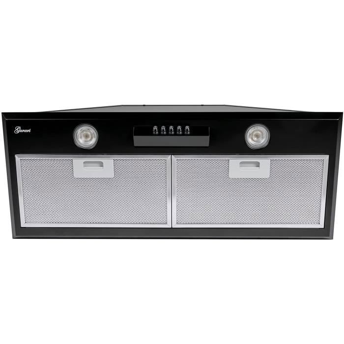 GURARI GCH B 051 70 BL Built-in cooker hood 70 cm Black 1000 m³/h extractor hood, air recirculation hood