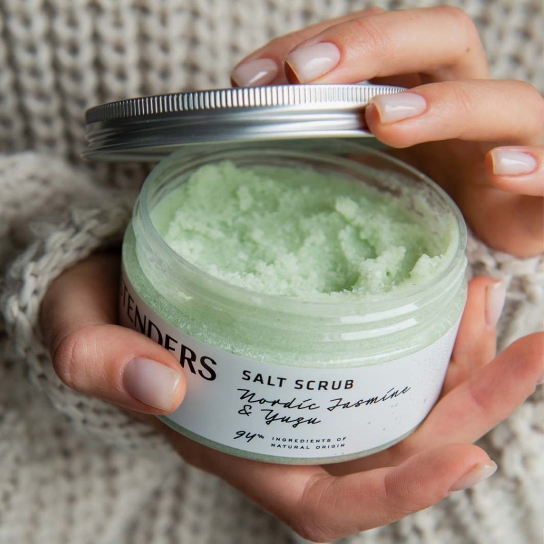 STENDERS Körperpeeling-Salzpeeling ar AHA, nordischem Jasmin und Yuzu - 330 g