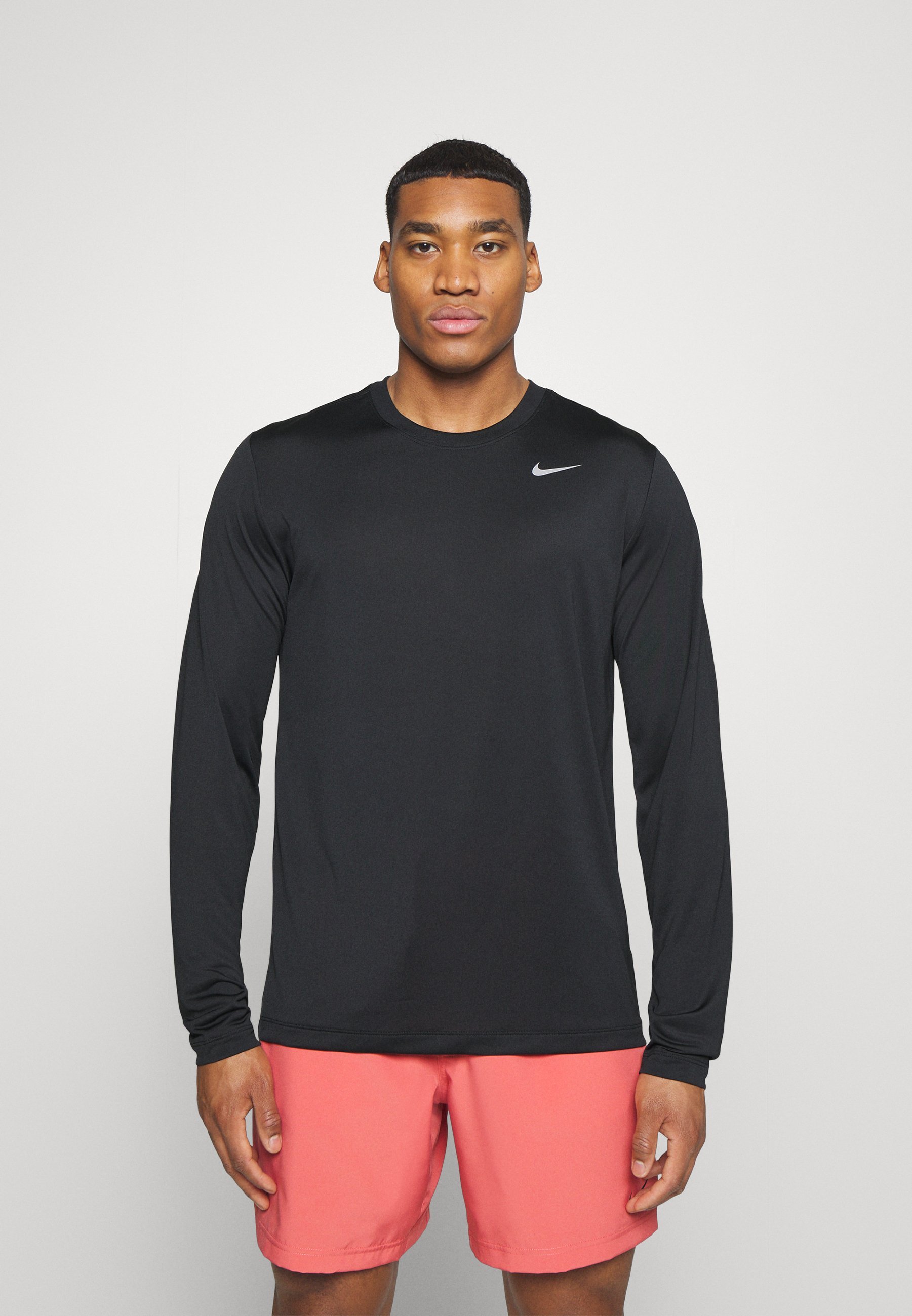 Nike Performance TEE RESET - Top met lange mouwen - zwart/mat zilver