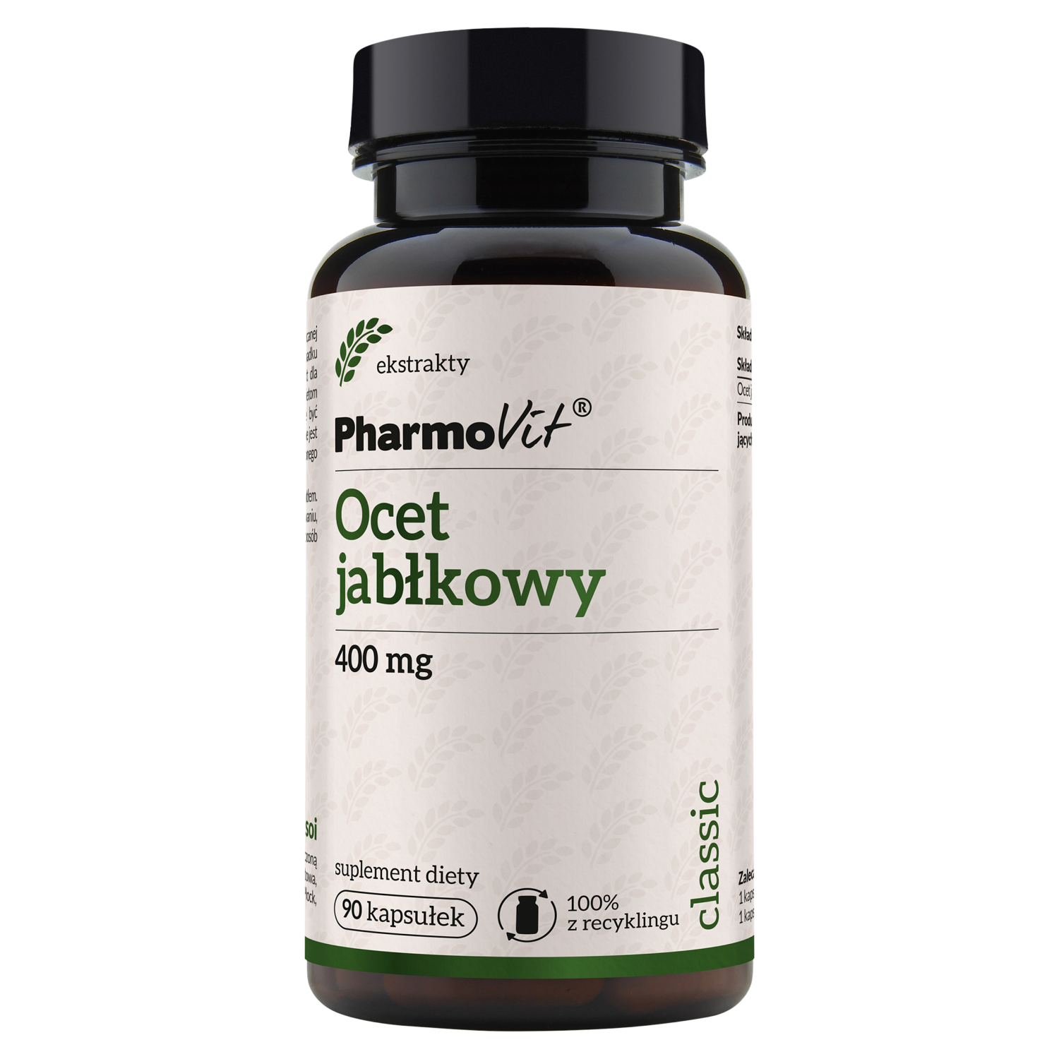 Pharmovit ābolu sidra etiķis 400 mg