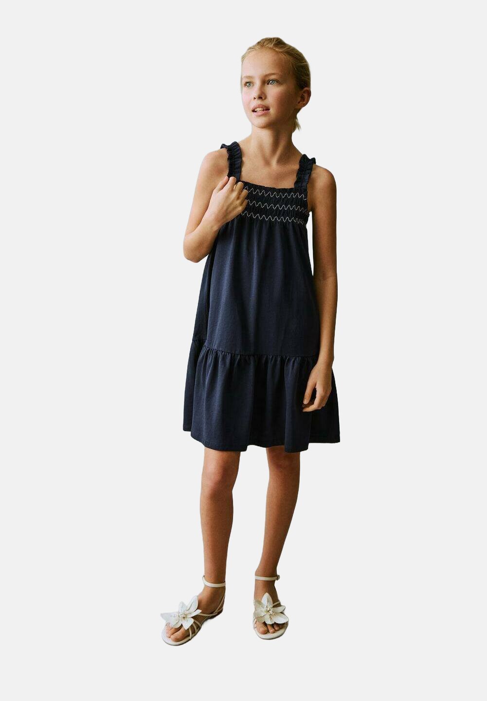 Mango Kids KID AMELIA - Denim dress - dark-blue denim