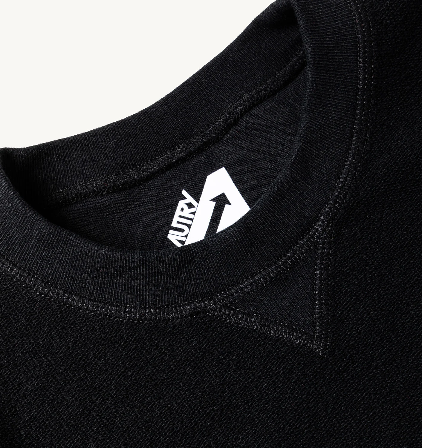 Hanorac scurt din jersey de bumbac negru