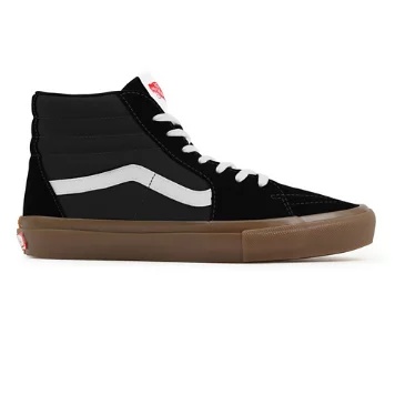 Black Gum Sole Sk8-Hi personalizzate a calzata ampia
