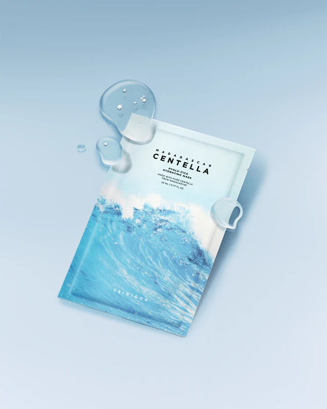 SKIN1004 Madagascar Centella Hyalu-Cica Hydraterend Sheetmasker met hydraterende en kalmerende eigenschappen
