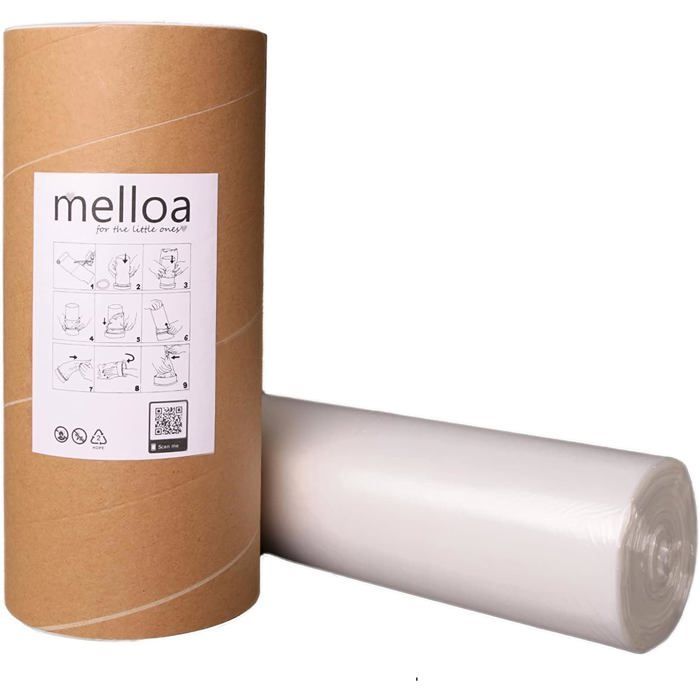Film De Recharge Pour Poubelle À Couches Melloa – Anti-Odeurs, Compatible Avec Tommee Tippee Sangenic Et Tec, Simplee, Twist & Cli