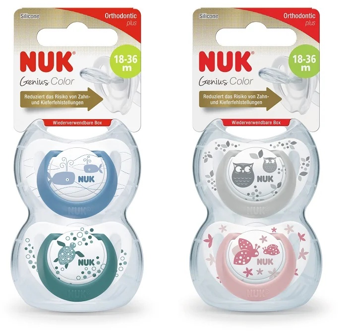NUK Genius Col Sil Schnuller 18-36M
