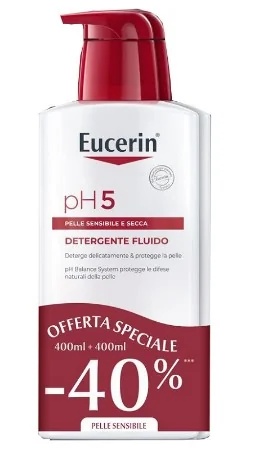 EUCERIN Eucerin Bipacco Ph5 Reinigingsvloeistof 400 ml + 400 ml