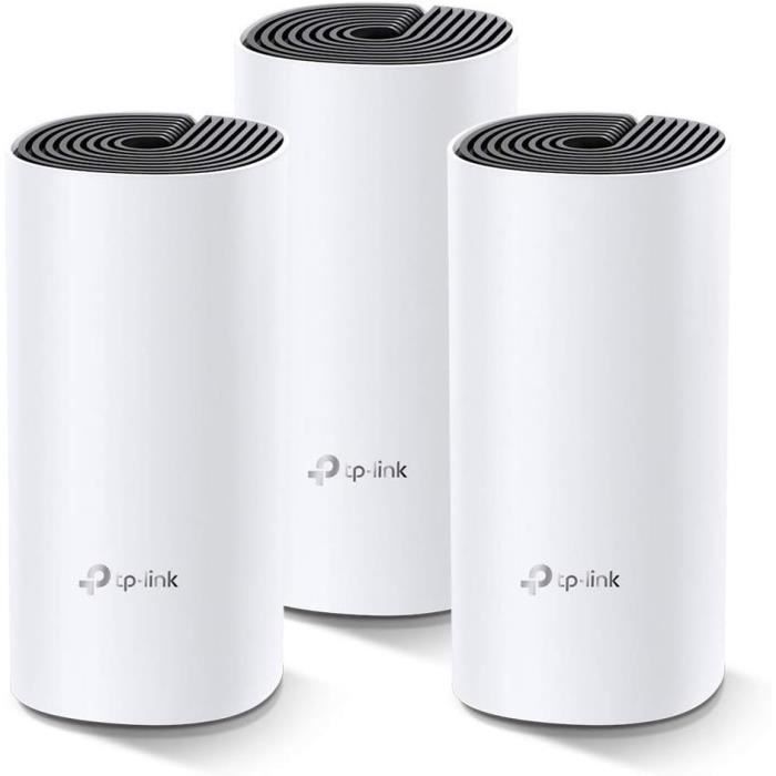 TP-Link Deco M4 (confezione da 3) Wi-Fi Mesh AC1200 Mbps - Copertura Wi-Fi fino a 370 Mbps - Porte Gigabit Ethernet - MU-MIMO