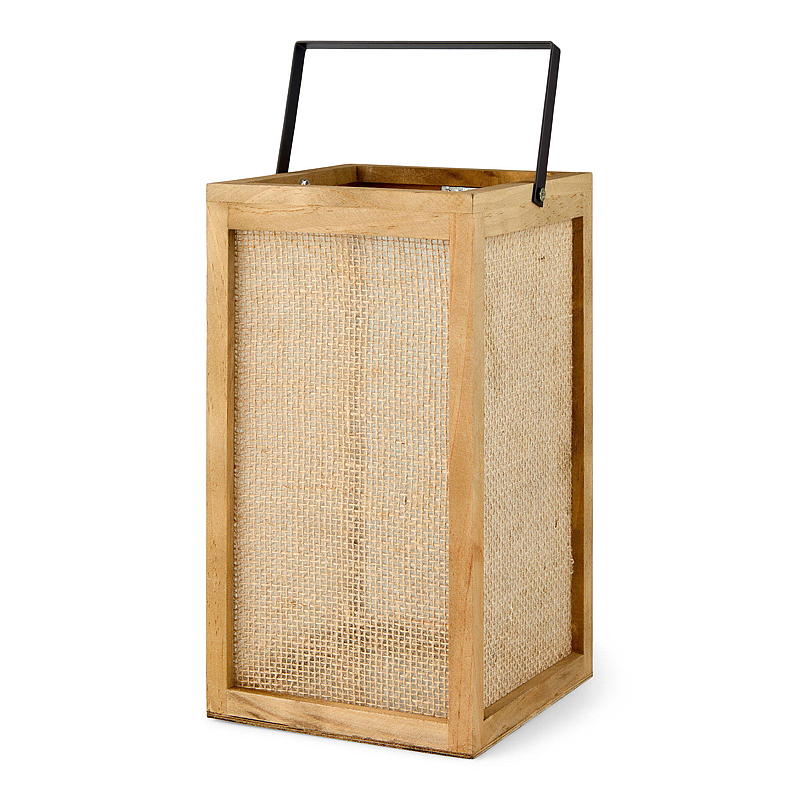 Hjemmelykt Moshi 20x36 cm tre/metall/jute