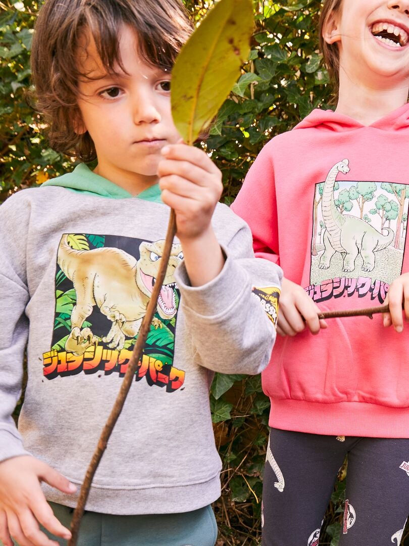 Sudadera con capucha de Jurassic Park - Gris