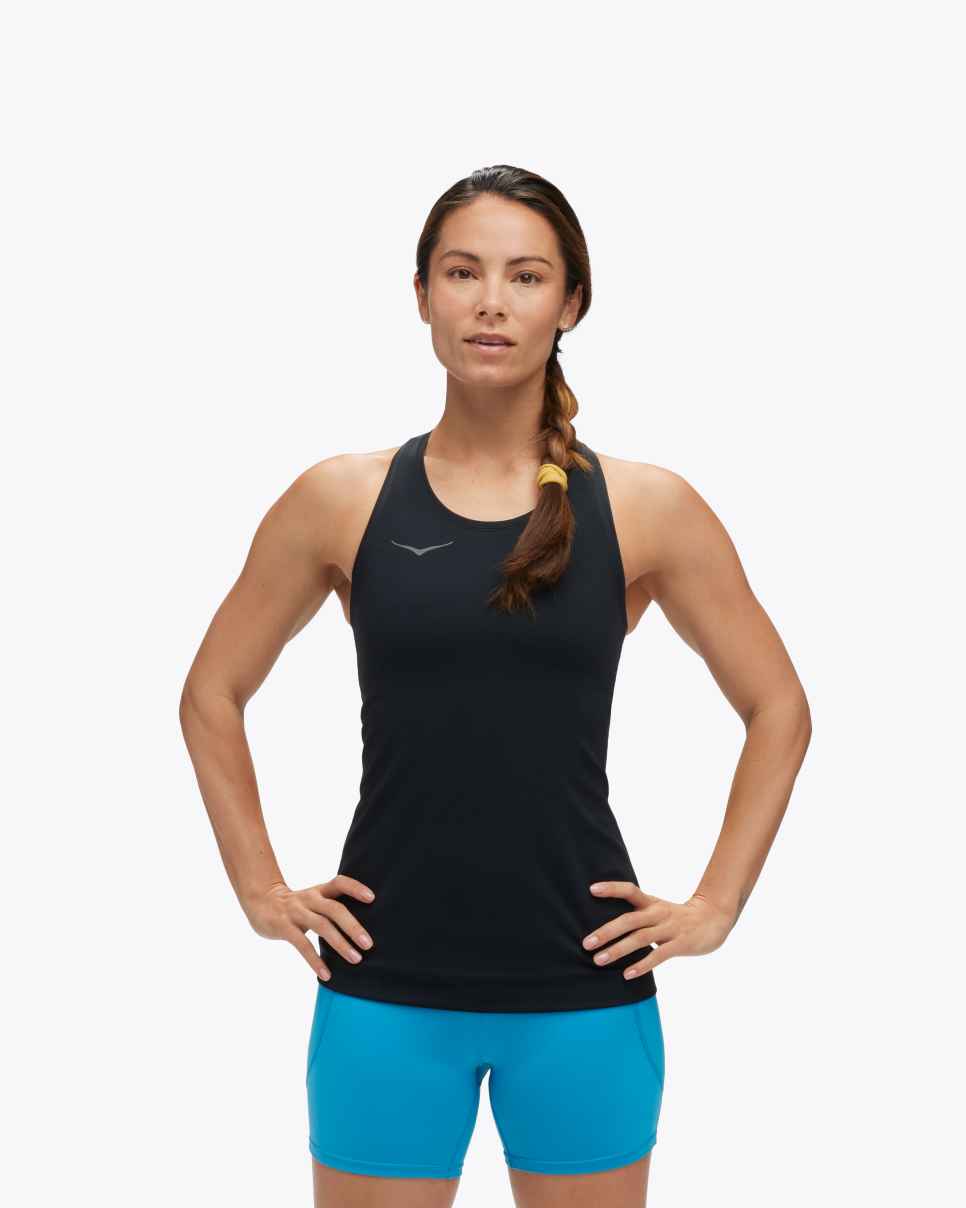 HOKA Hupana top zwart