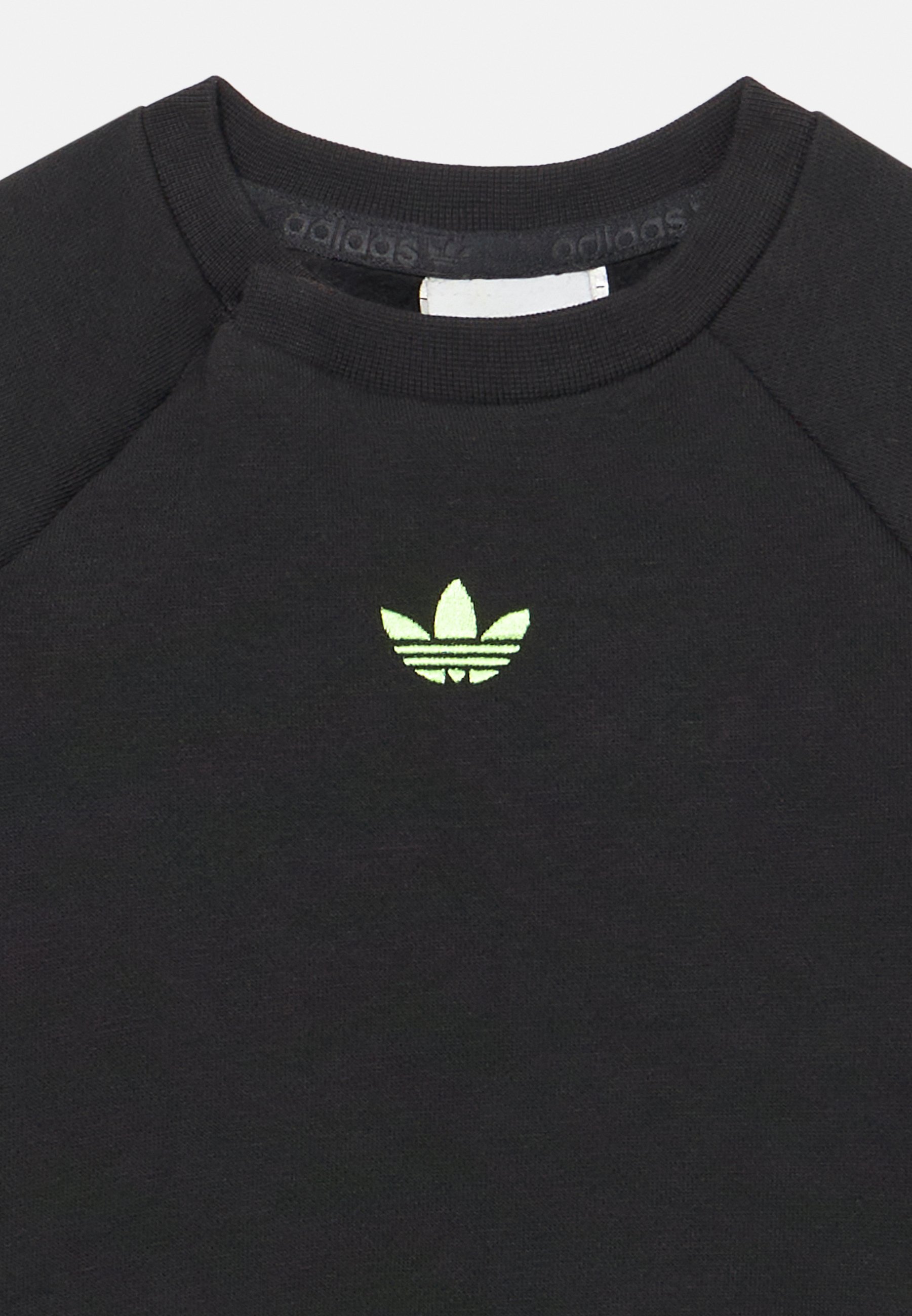 adidas Originals CREW SET UNISEX - Trainingspak - zwart/signaalgroen