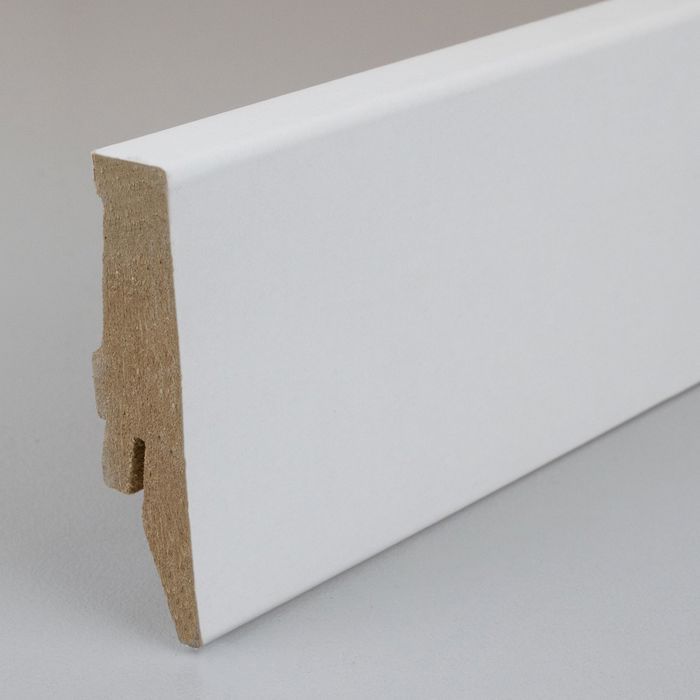 PROVISTON plinthe carrée mélaminé blanc 18 x 58mm plinthe MDF plinthe clipsable clip