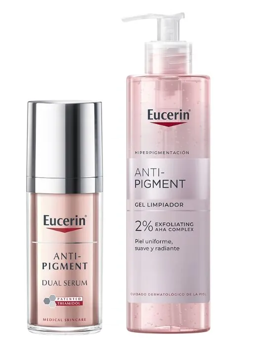 Eucerin Zestaw Anti Pigment Serum o podwójnym działaniu + Żel oczyszczający do twarzy