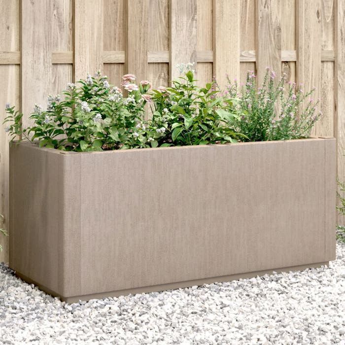 vidaXL Jardinière, Lit Surélevé, Bac à Fleurs, Pot de Plantes, Boîte à Fleurs Jardin Patio Terrasse Arrière-cour Extérieur, 368778