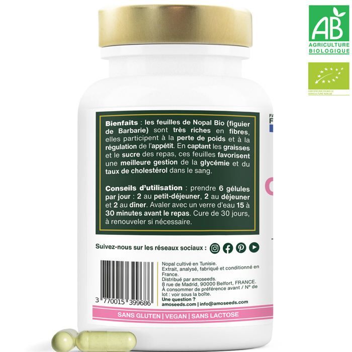 Cure Minceur Bio, Extra Forte | 180 gélules - Amoseeds