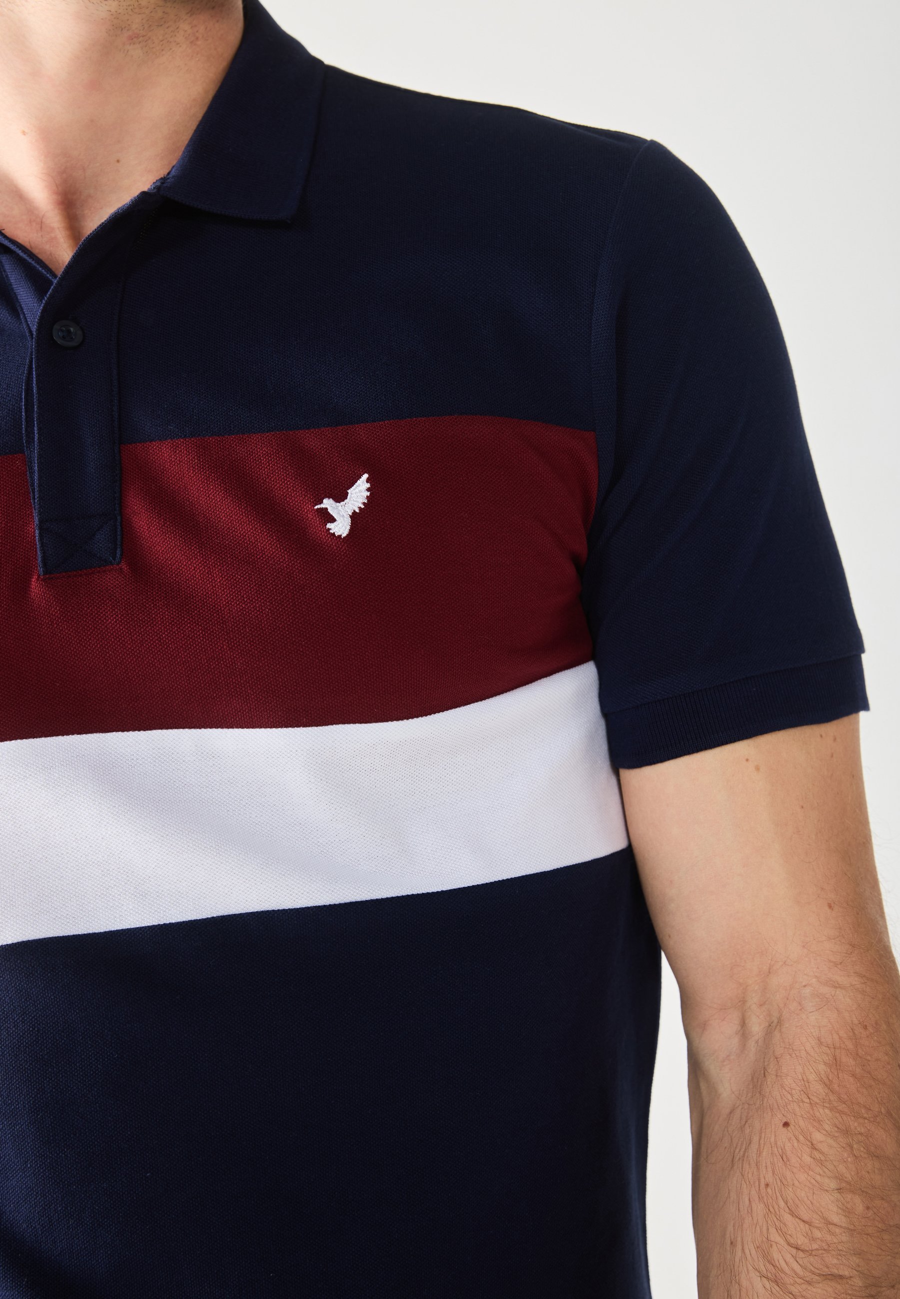Pier One SLIM - Koszulka polo - ciemnoniebieska