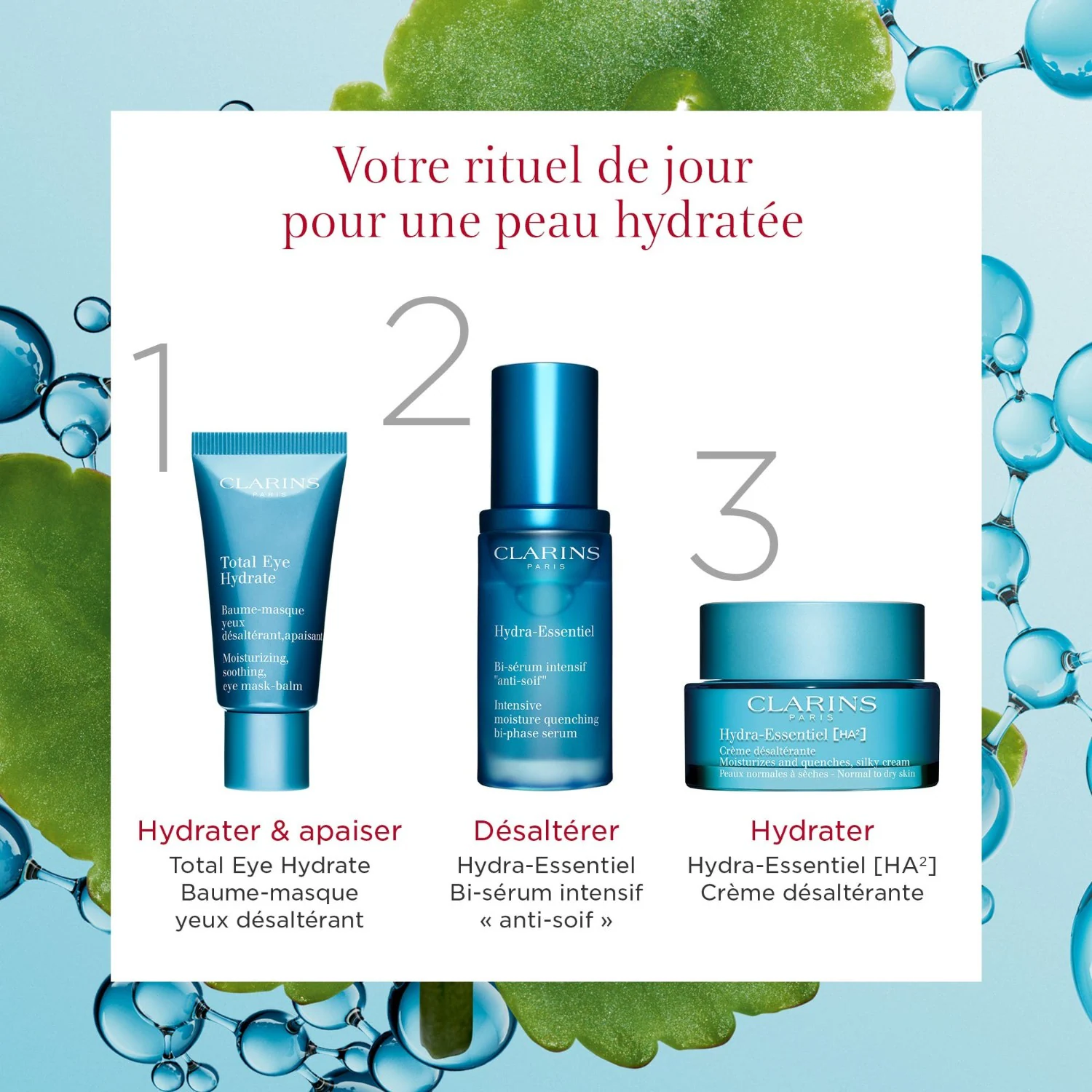 Clarins Gel désaltérant matifiant