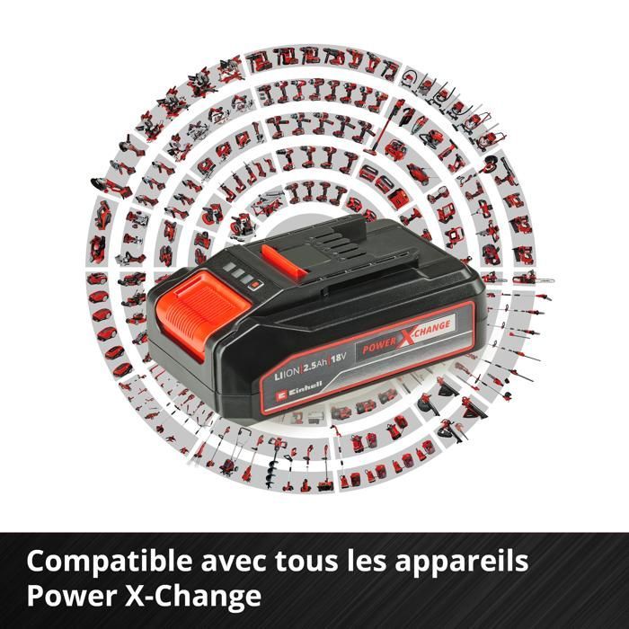 Einhell Starter Kit 2.5 Ah PXC (Lithium-Ion, 18V, charger + 1 battery 2.5Ah, for Einhell PXC devices)